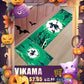VIKAMA Halloween-vormige dekoratiewe tapyt swart spinnekopweb spook gotiese badkamer ingang voetsteun wasbare vuilbestande tapyt