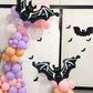 Halloween black bat foil balloons Halloween party supplies bat theme hanging bat decoration horror element atmosphere decoration