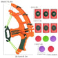 1 set of toys suitable for indoor and outdoor activities, including sports, jumping, cartoon dart board, throwing sticky balls