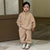 Children's Fleece Suits Insulated Baby Boy Winter Clothes Sets Letters Pullover Hoodie Sweater Top Pants Outfit Girl Tracksuit