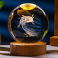 3D Axolotl Laser Engraved Crystal Ball Coloured Night Light,girlfriend Classmate Wife Children Birthday Gift Home Decoration