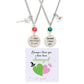 Wicked the musical Charm Necklace For Women Men Magic Wand Witch Hat Pendant Matching Couples Valentine's Day Gifts Jewelry