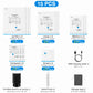 1-15pc Universal Vacuum Storage Bag with Cordless Electric Pump,Rechargeable Wireless Pump for Bags,Space Saver Travel Organizer