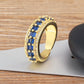 Nidin Light Luxury Cubic Zirconia Open Adjustable Rings For Women Fashion 5 Colors Gold Plated Finger Statement  Jewelry Gift