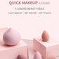 Maange 5 PCs Mini Cosmetic Egg Wet and Dry Dual Use Foam Large Powder Puff Makeup Tools