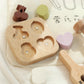 Children playing house simulation, doctors, nurses, stethoscopes, medical kits, syringes, toy sets, wooden boys and girls