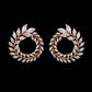 LXOEN Marquise Cut Flower Zirconia Crystal Long Drop Earrings for Women Shiny Leaf CZ Stone Bridal Wedding Jewelry