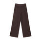 Fashion Knitted Long Pants Sets For Women Elegant Short Sleeve Lapel Single Breasted Cardigan Wide Leg Trousers 2 Pieces Suits