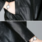 New Women Sheepskin Jacket Spring Autumn 2025 Fashion Casual Long Sleeve Short Zipper Leather Coat Loose Split Leather Outerwear