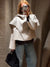 Winter Jacket Women Scarf Collar Short Woolen Coats Autumn 2025 Old Money Long Sleeve Solid Loose Bomber Jackets Chic Outerwears