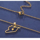 Cazador Stainless Steel Jewelry Geography Necklace Syria Map Heart Pendant Chain Necklace for Women Mother Gift Wholesale