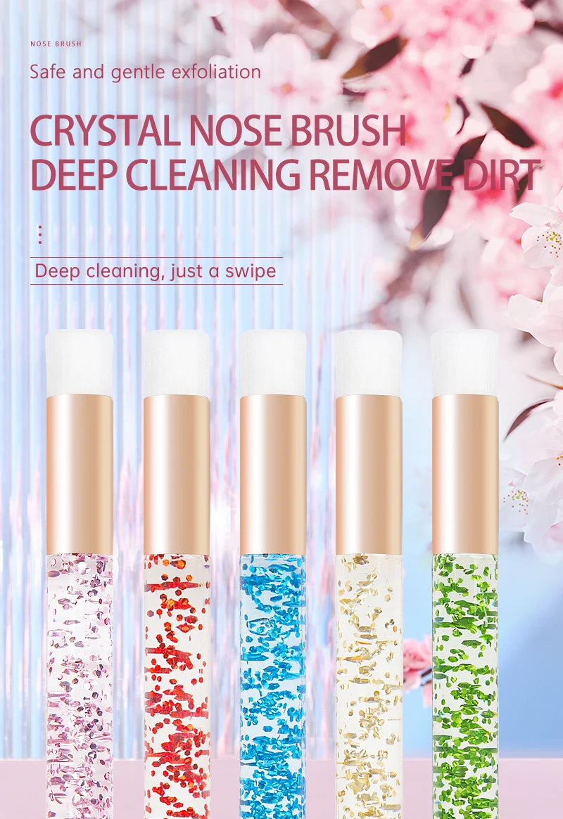 20 Pcs Crystal Eyelash Cleaning Brush Lashes Shampoo Brush Eyelash Extension Peel Off Blackhead Remover Makeup Tools Supplies