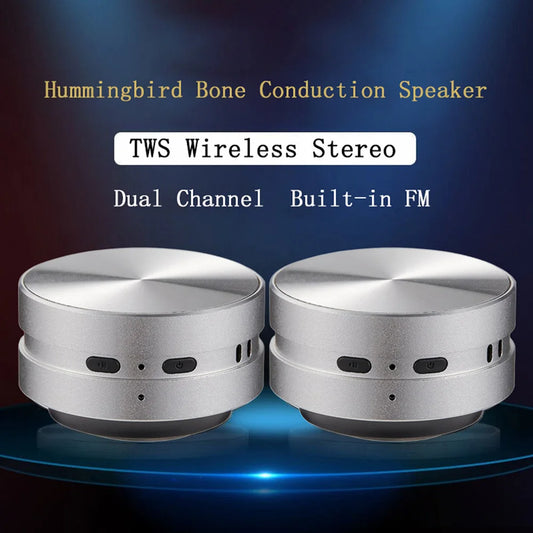 Hot Hummingbird Bone Conduction Speaker Bluetooth-Compatible TWS Wireless Sound Box Portable Mini Stereo Speakers Dropshipping