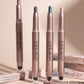 12 Colors Eyeshadow Stick Double Head Waterproof Long Lasting Metallic Shimmer Highlighter Cream Pen with Brush for Eyes