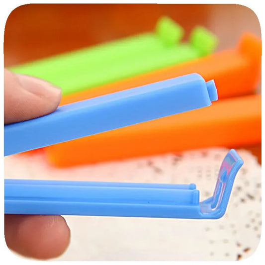 50/100PCS Portable Kitchen Storage Food Snack Seal Sealing Bag Clips Random Color Plastic Tool Kitchen Accessories Hot Sale