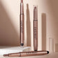 12 Colors Eyeshadow Stick Double Head Waterproof Long Lasting Metallic Shimmer Highlighter Cream Pen with Brush for Eyes