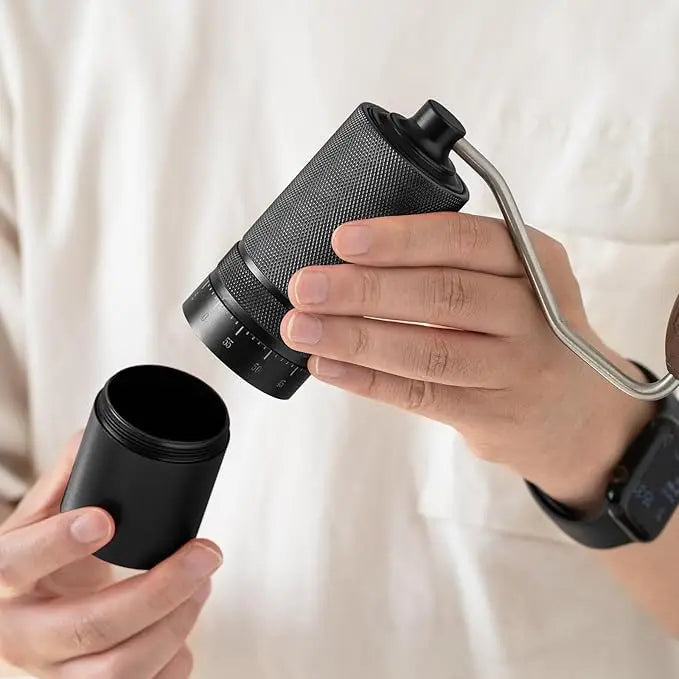 Manual Coffee Grinder External  Adjustable Grinder Stainless Steel Cone Burr Hand Coffee Mill Travel Camping Kitchen Office Use
