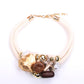 Statement Necklace with Beads&Starfish Design for Women Trendy Wedding Party Jewelry