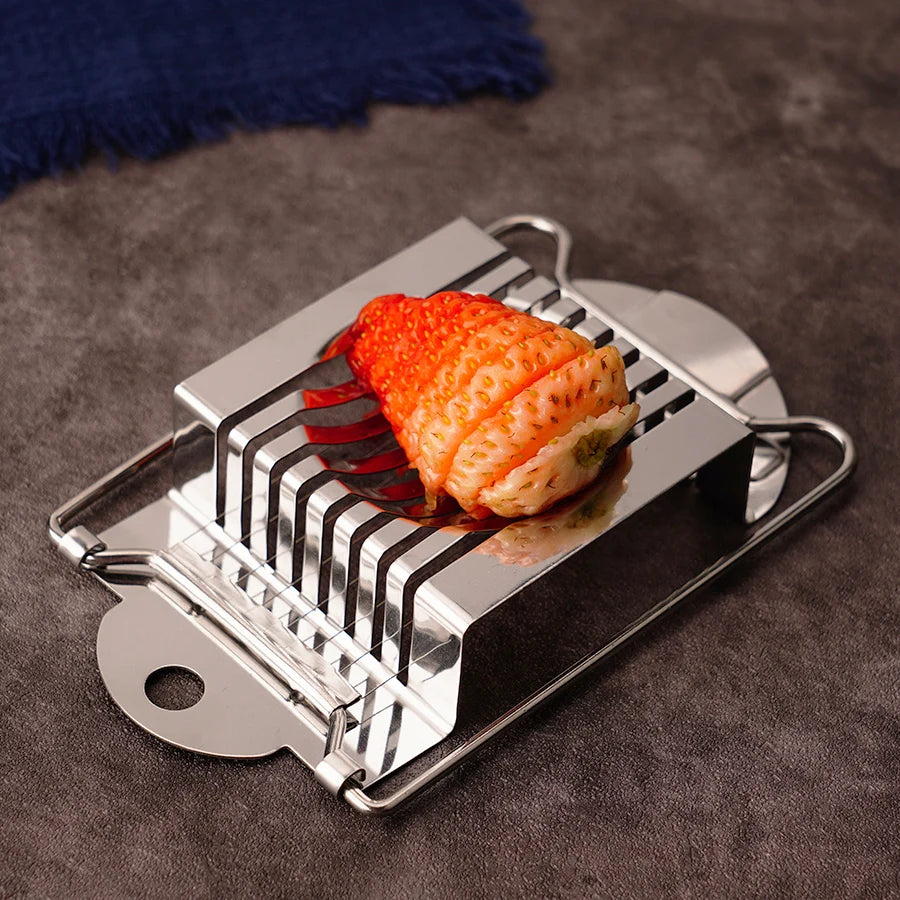 1PC household stainless steel egg slicer egg slicer multifunctional quick slicing egg ham split cutter sharp kitchen gadgets