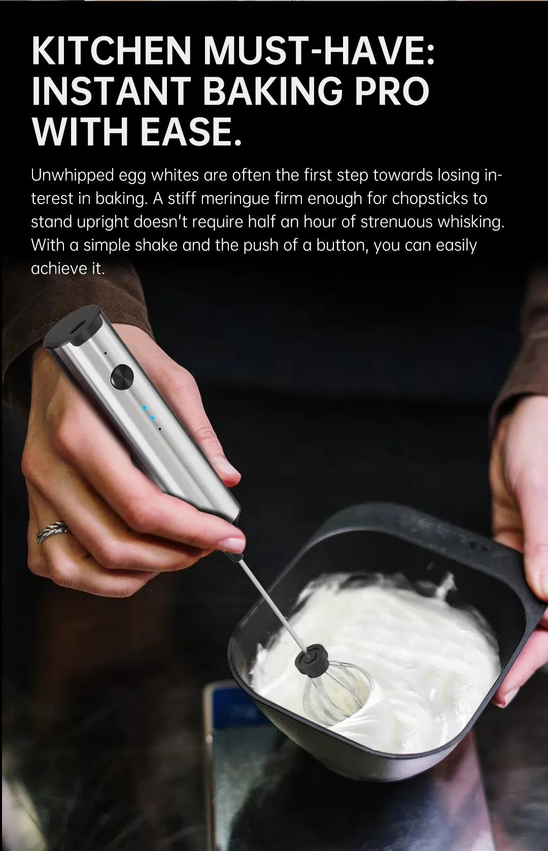 Wireless Electric Mini Milk Frother Coffee Whisk Portable Egg Beater Blender Kitchen Cooking Stirrer Cappuccino Coffee Maker