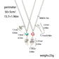 Wicked the musical Charm Necklace For Women Men Magic Wand Witch Hat Pendant Matching Couples Valentine's Day Gifts Jewelry