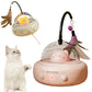 Smart Teaser Cat Toy Electric UFO Cat Teaser Stick With Bell Training Pet Toys Replaceable Feather Interactive Cat Supplies