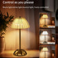Crystal Led Table Lamp Rechargeable Book Light Night Light for Reading Bedside Bedroom Atmosphere Retro Hotel Bar Decor Dimmable