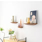 Semicircle Wooden Wall Shelf Background Wall Hanging Projector Display Stand Suspension Home Decoration Storage Organization