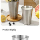 Single-layer Stainless Steel Outdoor Camping Beer Cups Large-capacity Water Cups Curling Cups Milk Tea Coffee Cups