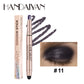 12 Colors Eyeshadow Stick Double Head Waterproof Long Lasting Metallic Shimmer Highlighter Cream Pen with Brush for Eyes