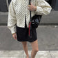 Tuularose Zipper Full Sleeve Short Polka Dot Printing Thin Jackets Women Casual Stand Neck Slim Coat Lady New Highstreet Outwear