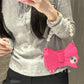 Cute 3D Pink Bowknot Handbag Silicone Phone Case For iPhone 14 13 12 Pro Max 15 Lovely Girl Shockproof Soft Cover