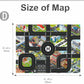 Large City Road Map DIY Scene Road Signs Car Parking Lot Game Children Playing Traffic Mat Climbing Carpets for Baby Toys Gifts