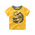 2-9 Years T Shirt Cartoon Animals Baby Kids Boys Girls Children Cotton Short Sleeves Summer Clothing Dinosaur Printing KF917