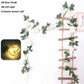 200cm Rose Artificial Flowers Vine LED String Lights For Wedding Garland Home Decor Fake Rose Rattan Hanging Wall Arch Ornament