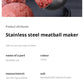 1 Set Of Meatball Maker Fish Ball Shrimp Ball Round Rice Ball Maker Stainless Steel Easy To Clean Kitchen Gadgets