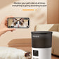 ROJECO Automatic Cat Feeder With Camera Video Cat Food Dispenser Pet Smart Voice Recorder Remote Control Auto Feeder For Cat Dog