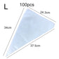 100pcs/lot Disposable Pastry Bag Transparent Plastic Household Kitchen Cake Decoration Cream DIY Tools Cookie Piping Bags TMZ