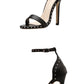 Sexy Rivet Thin Heels Women's Sandals with Breathable Ankle Straps for Party High Heels Sandal