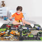 Large City Road Map DIY Scene Road Signs Car Parking Lot Game Children Playing Traffic Mat Climbing Carpets for Baby Toys Gifts
