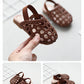 Baby Girls Shoes Braided Sandals for Girls Kids Fashion Hollow Out Leather Shoe Soft Sole Retro Princess Slippers Beach Shoes