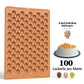 Creative Gingerbread Man Biscuit Mold 100 Hole Silicone Baking Biscuit Mold Mini Pet Dog Snack Biscuit DIY Chocolate Mold