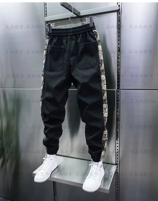 Man Jogger Sweatpants Tight Harem Pants Luxury Brand Hip Hop Streetwear Trousers 2024 Korean fashion Men's Clothing y2k pants