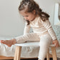 1-6T Toddler Kid Baby Girl Clothes Set Summer 100% Cotton Long Sleeve T Shirt Top Pant Suit Homewear Stretch 2pcs Pajamas Set