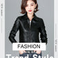 New Women Sheepskin Jacket Spring Autumn 2025 Fashion Casual Long Sleeve Short Zipper Leather Coat Loose Split Leather Outerwear