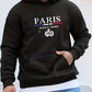 Men's Autumn Winter Long Sleeved Sweater PARIS Hooded Sports Brand Hooded Sweater Sports Cotton Fleece Men Pullovers Hip Hop