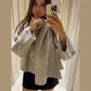 Winter Jacket Women Scarf Collar Short Woolen Coats Autumn 2025 Old Money Long Sleeve Solid Loose Bomber Jackets Chic Outerwears