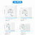 1-15pc Universal Vacuum Storage Bag with Cordless Electric Pump,Rechargeable Wireless Pump for Bags,Space Saver Travel Organizer