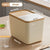 10KG Rice Container Rice Storage Box Pet Food Container Sealed Cereal Dispenser with Buckle Insect Proof Grain Kitchen Organizer