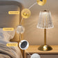 Crystal Led Table Lamp Rechargeable Book Light Night Light for Reading Bedside Bedroom Atmosphere Retro Hotel Bar Decor Dimmable